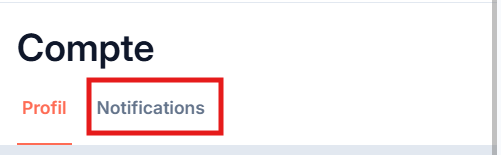 onglet notifications